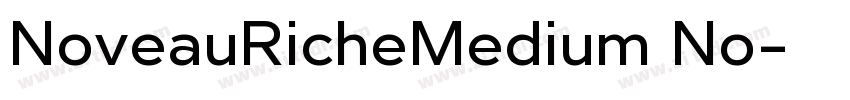 NoveauRicheMedium No字体转换
